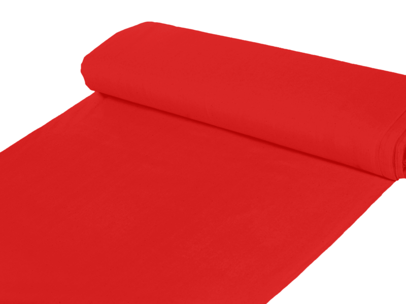 Cotton fabric red by Stofex.