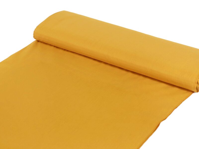 Cotton fabric mustard yellow by Stofex.