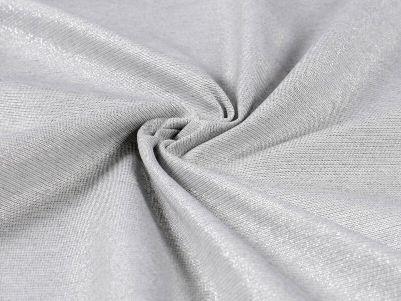 Decorative fabric LONETA silver width 140 cm by Stofex.