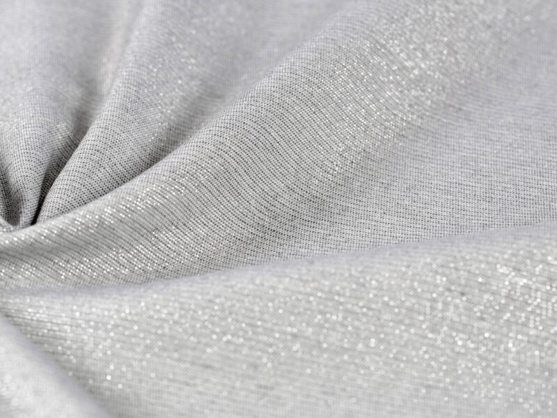 Decorative fabric LONETA silver width 140 cm by Stofex.