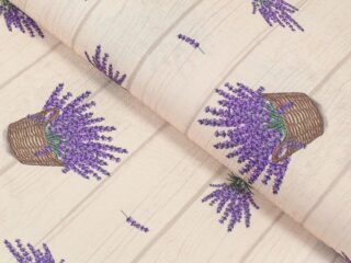 Teflon fabric lavender in the basket width 160 cm by Stofex.