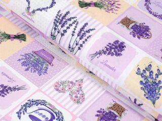 Teflon fabric lavender variation width 160 cm by Stofex.