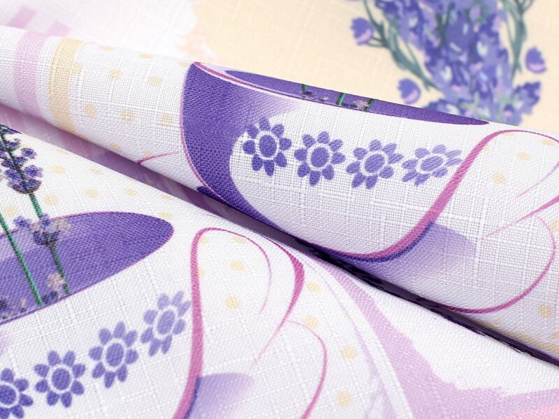 Teflon fabric lavender variation width 160 cm by Stofex.