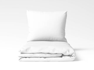 Cotton bed linen white colour by Stofex.