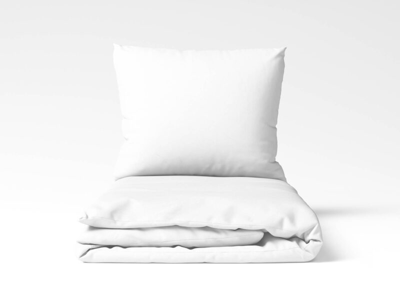 Cotton bed linen white colour by Stofex.