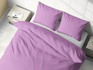 Cotton bed linen purple colour by Stofex.