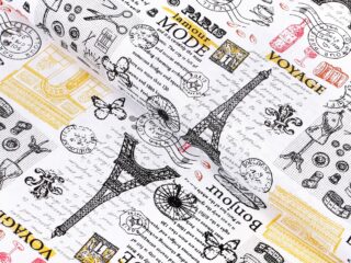 Cotton fabric Paris by Stofex.