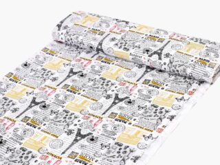 Cotton fabric Paris by Stofex.