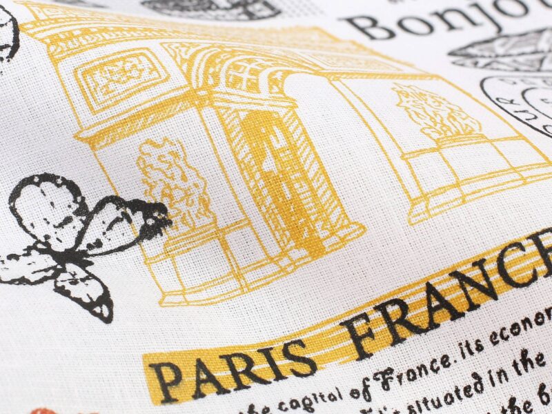 Cotton fabric Paris by Stofex.