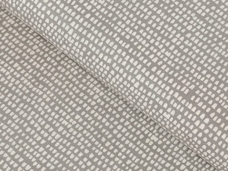 Cotton fabric grains on grey by Stofex.