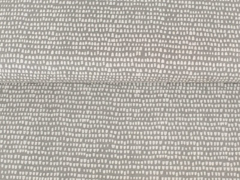 Cotton fabric grains on grey by Stofex.