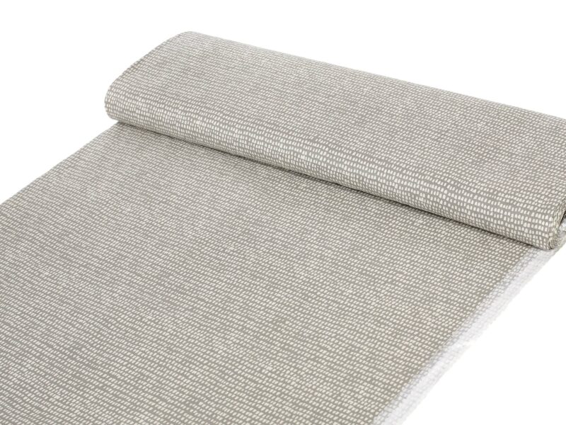 Cotton fabric grains on grey by Stofex.