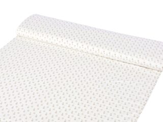 Cotton fabric brown polka dots on creambrown polka dots on cream by Stofex.