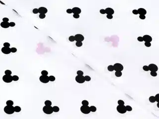 Cotton fabric Mickey mouse pink by Stofex.