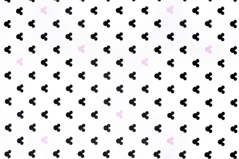 Cotton fabric Mickey mouse pink by Stofex.