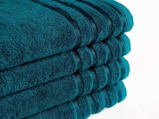 Bamboo towel / bath towel petrol by Stofex.