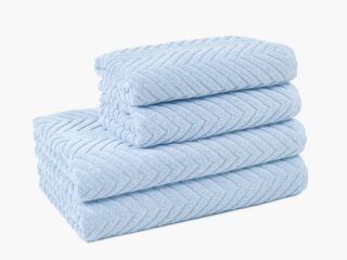 Terry towel / bath towel light blue - Milla by Stofex.