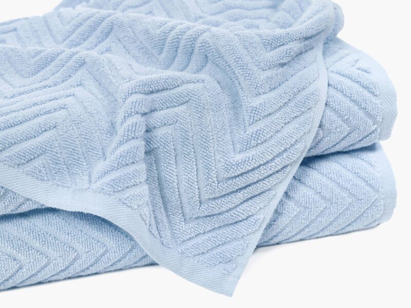 Terry towel / bath towel light blue - Milla by Stofex.