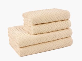 Terry towel / bath towel beige - Milla by Stofex.