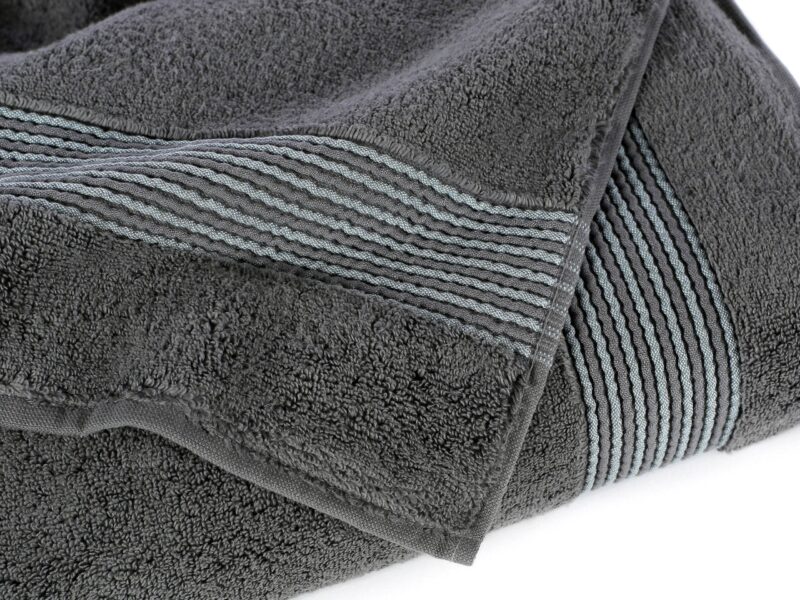 Terry towel / bath towel dark grey micro exclusive by Stofex.