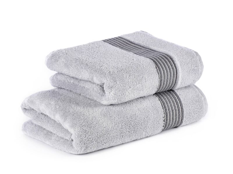 Terry towel / bath towel light grey micro exclusive by Stofex.