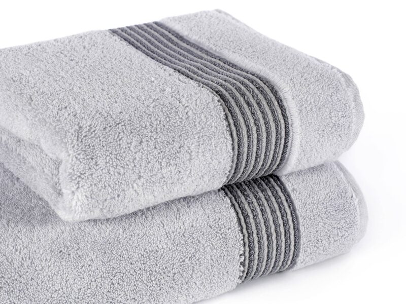 Terry towel / bath towel light grey micro exclusive by Stofex.