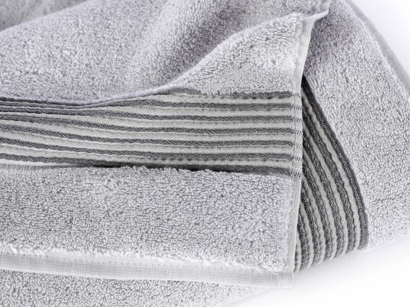 Terry towel / bath towel light grey micro exclusive by Stofex.