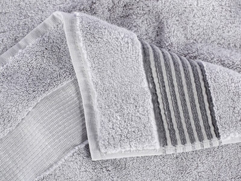 Terry towel / bath towel light grey micro exclusive by Stofex.