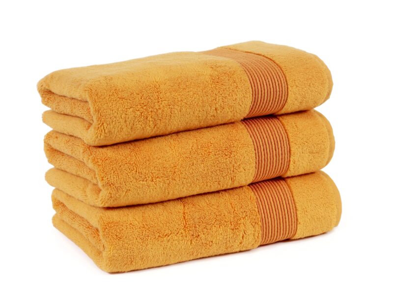 Terry towel / bath towel orange micro exclusive by Stofex.