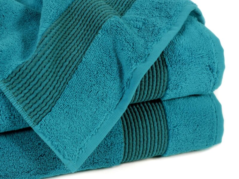 Terry towel / bath towel light petrol micro exclusive by Stofex.