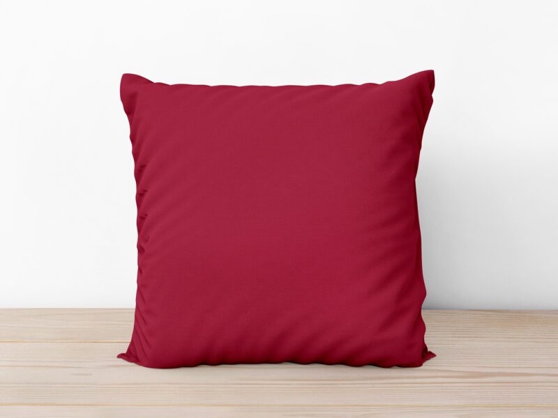 Cotton pillowcase wine red by Stofex.