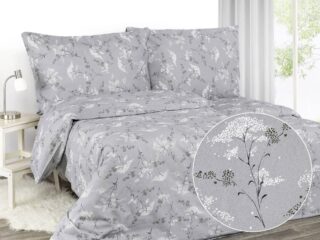 Satin bed linen sakura flower by Stofex.