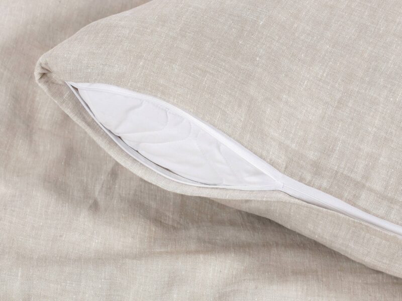 100% linen bedding natural greige colour by Stofex.