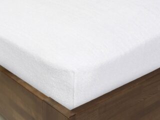 Terry fitted sheet white for high mattresses by Stofex