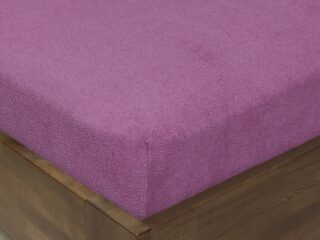 Terry bed sheet lilac with elastic band by Stofex