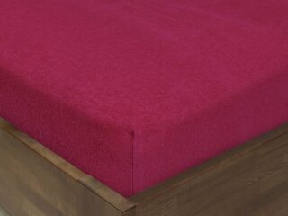 Terry bed sheet fuchsia with elastic band by Stofex