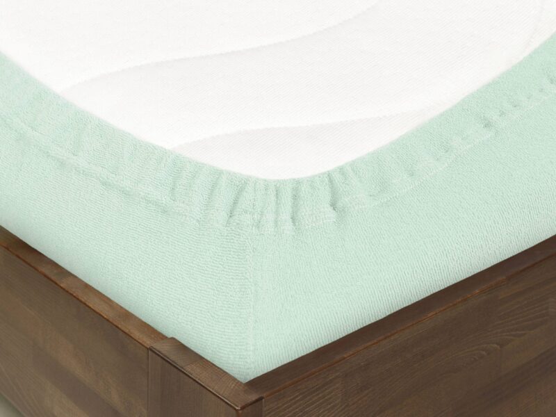 Terry fitted sheet mint for high mattresses by Stofex