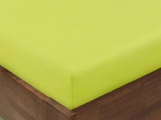 Cotton fitted sheet pistachio by Stofex.