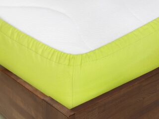 Cotton fitted sheet pistachio by Stofex.