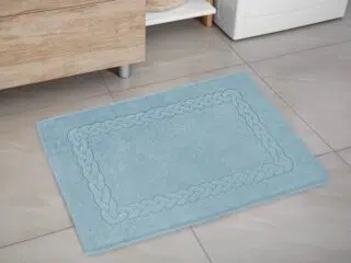 Bathroom terry rug light blue 50x70 cm by Stofex.