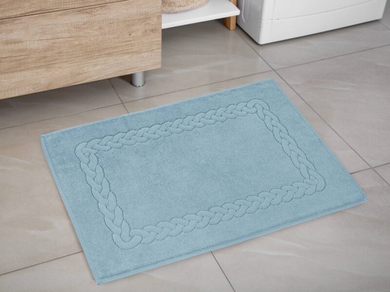 Bathroom terry rug light blue 50x70 cm by Stofex.