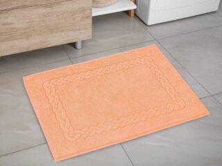 Bathroom terry rug peach 50x70 cm by Stofex.