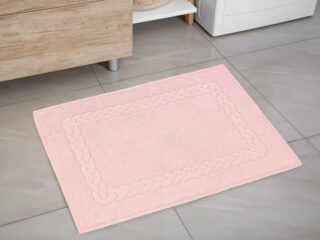 Bathroom terry rug pink 50x70 cm by Stofex.