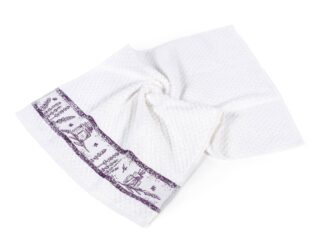 Terry kitchen towel lavender with white background 40x60 cm by Stofex.