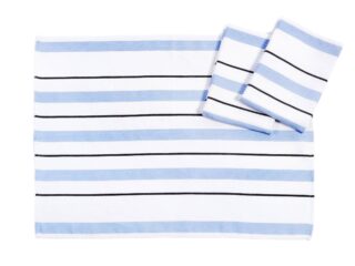 Twill kitchen towel blue stripes 50x70 cm by Stofex.