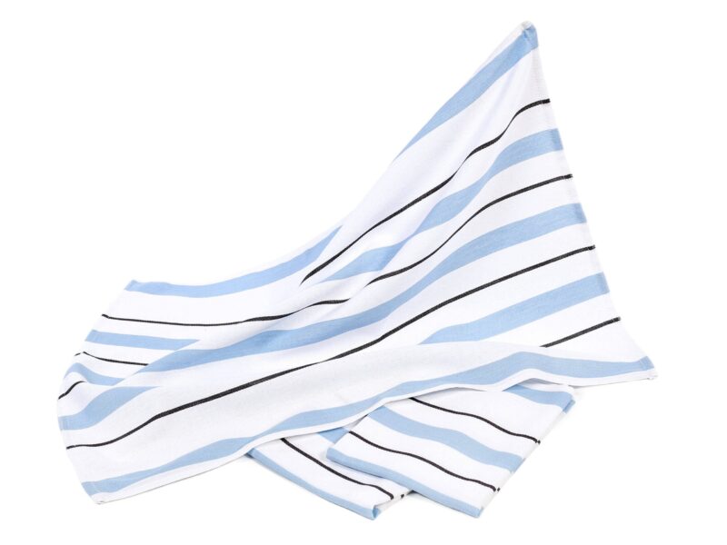 Twill kitchen towel blue stripes 50x70 cm by Stofex.