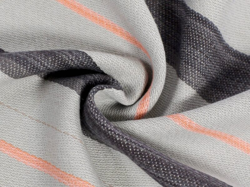 Twill kitchen towel grey stripes 50x70 cm by Stofex.