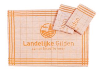 Twill kitchen towel orange 50x70 cm by Stofex.