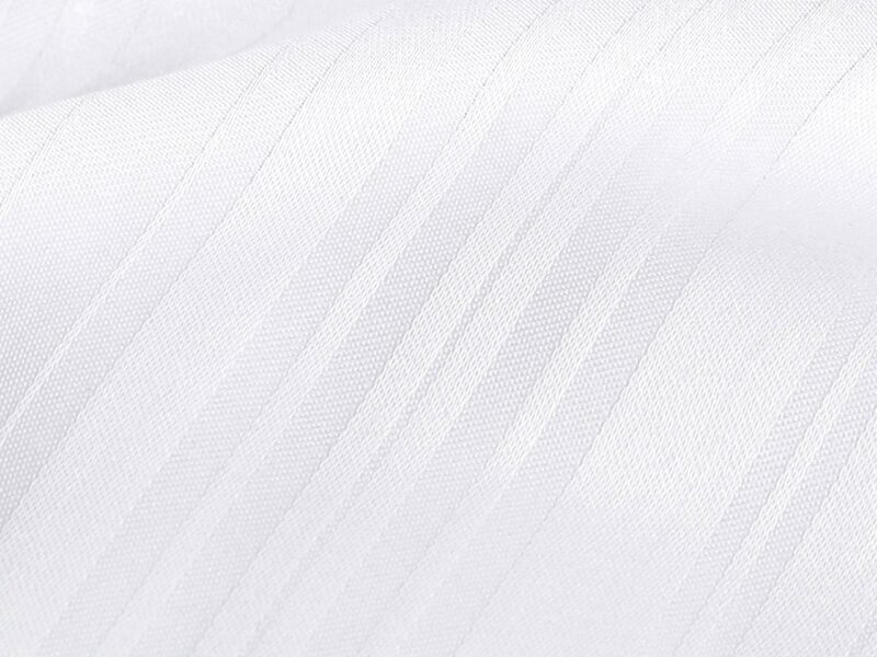 White damask bed linen with stripes by Stofex.