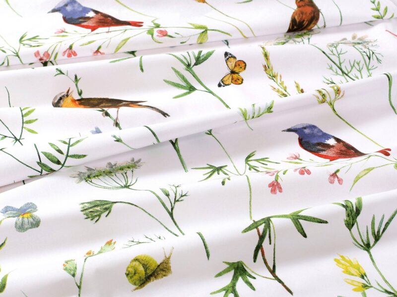 100% Cotton fabric life in nature by Stofex.